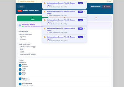 Tasks Therapy Web App hover preview